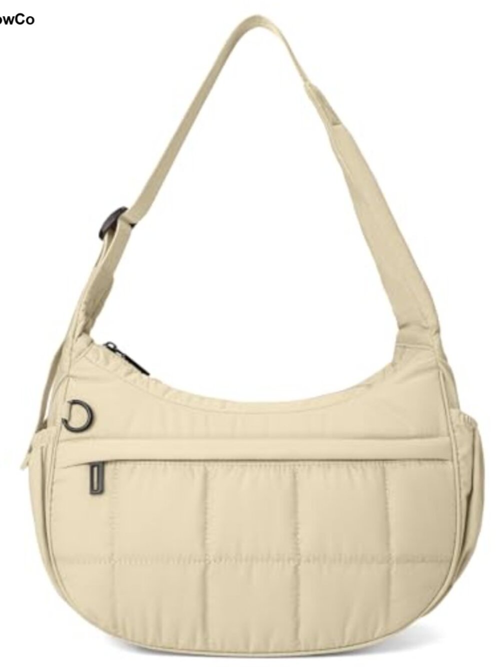 Women's Quilted Crossbody Purse Crescent Bag Lightweight Waterproof Shoulder